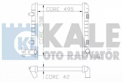 KALE OTO RADYATOR 350300 -  Радиатор, охлаждение двигателя